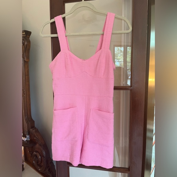 Zara Pants & Jumpsuits Zara Short Textured Weave Tweed Jumpsuit